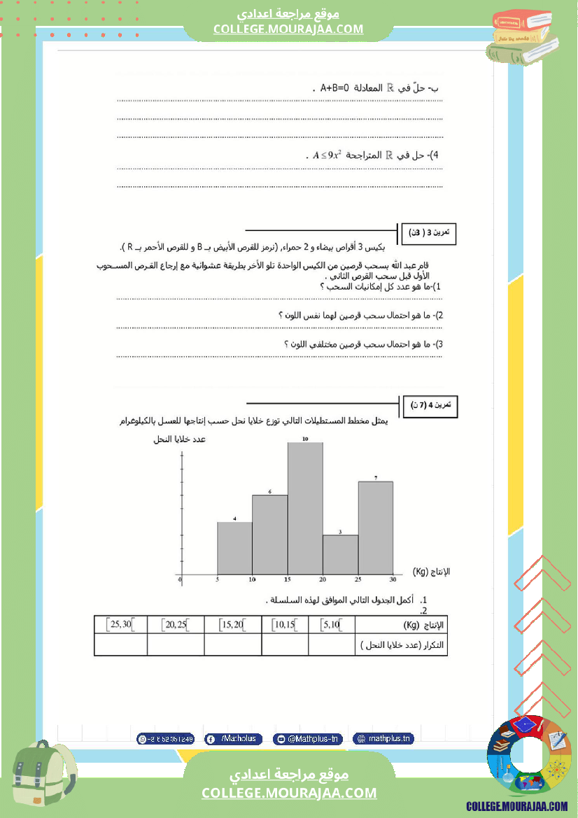 فرض_تأليفي_الثلاثي_الثالث_التاسعة_الرياضيات
