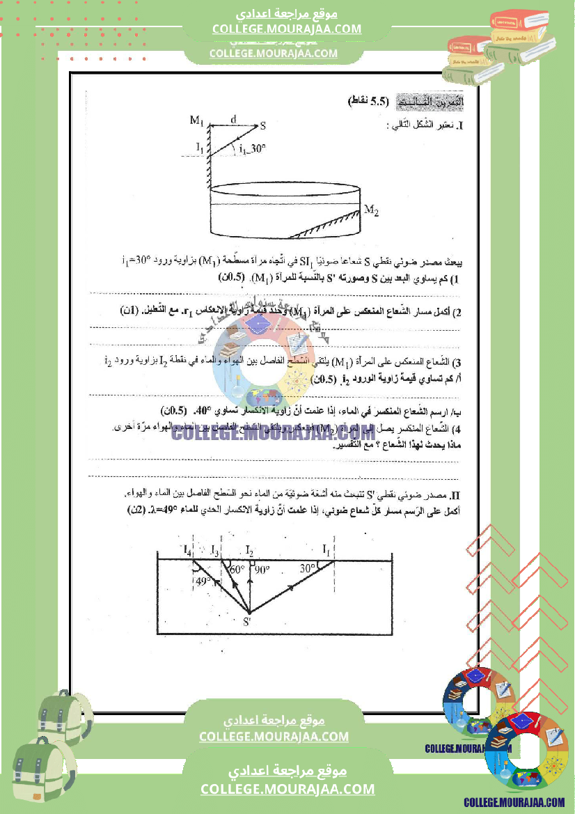 فرض_تأليفي_سنة_التاسعة_العلوم_الفيزيائية_الثلاثي_الثالث