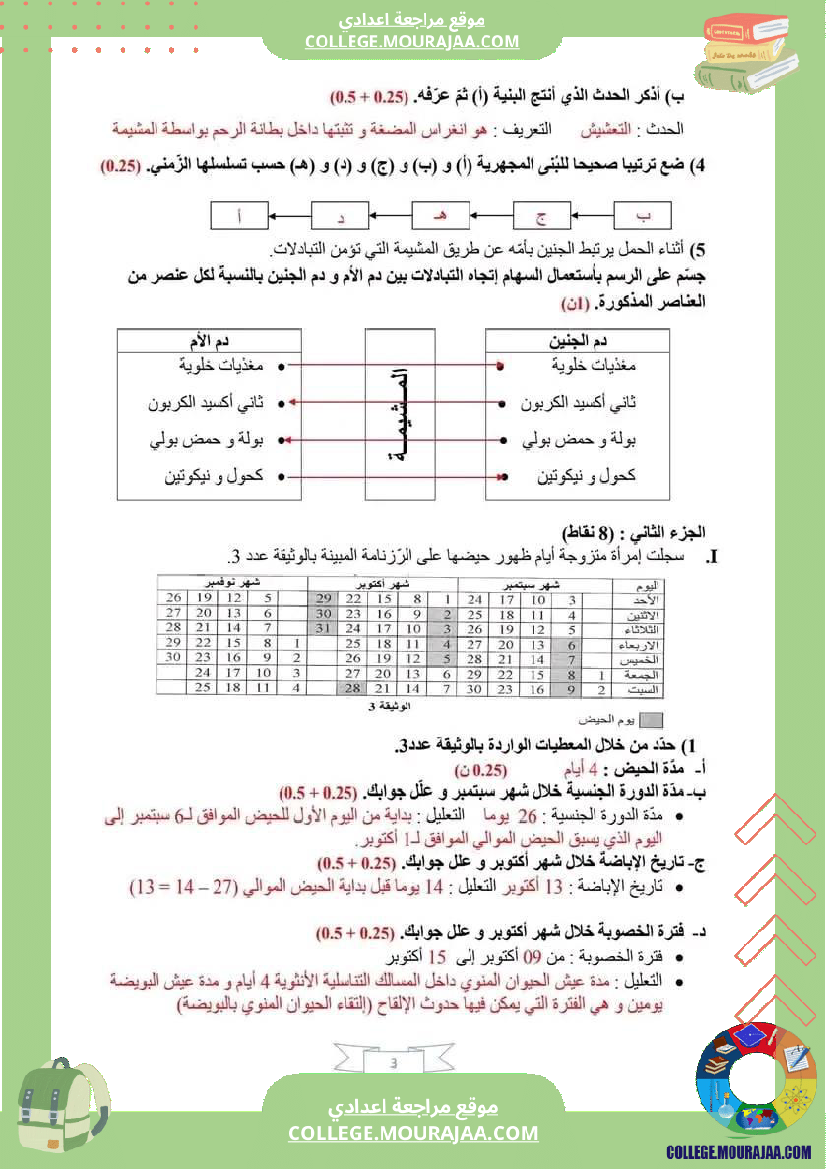 فرض_تأليفي_التاسعة_ثلاثي_3_علوم_الحياة_و_الارض