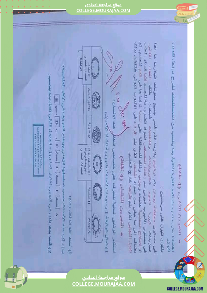 فرض_تأليفي_التاسعة_ثلاثي_ثالث_في_علوم_الحياة_و_الارض