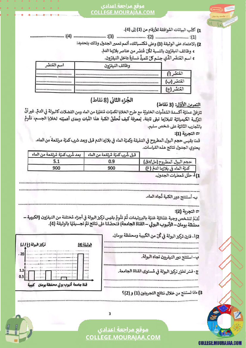 فرض_تأليفي_ثلاثي_3_التاسعة_علوم_الحياة_و_الارض