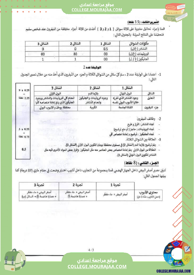 فرض_تأليفي_ثلاثي_ثالث_في_علوم_الحياة_و_الارض_التاسعة