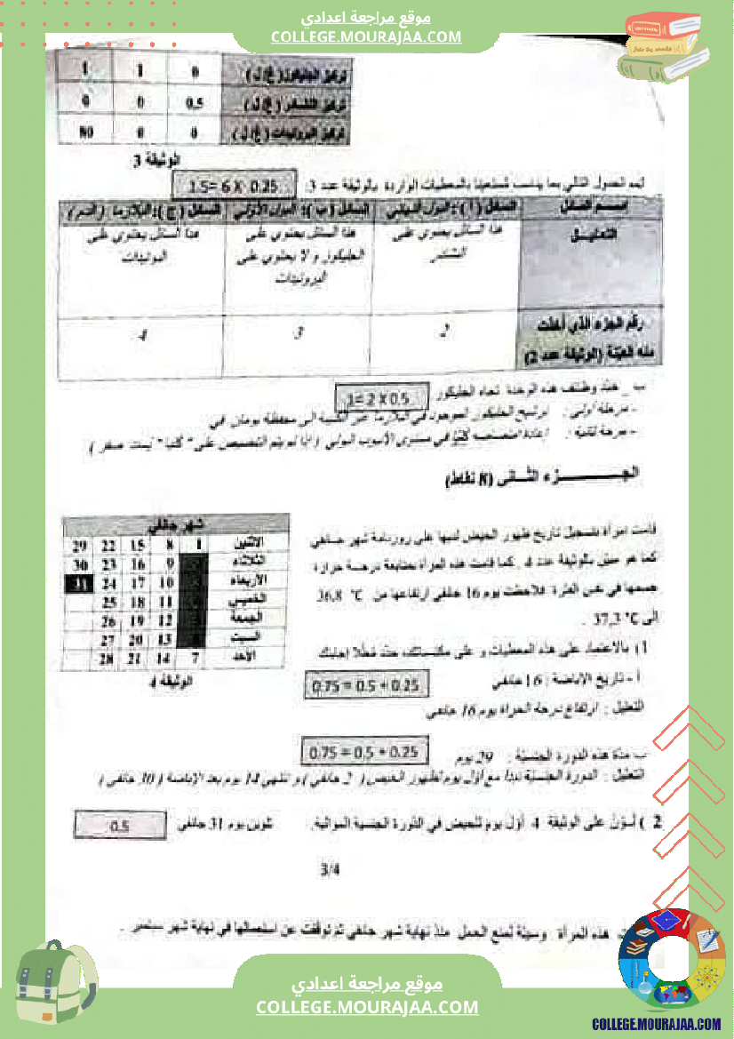 فرض_تأليفي_سنة_التاسعة_علوم_الحياة_و_الارض_الثلاثي_الثالث