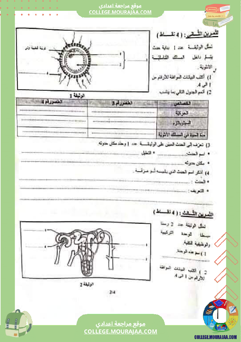 فرض_تأليفي_علوم_الحياة_و_الارض_الثلاثي_الثالث_التاسعة