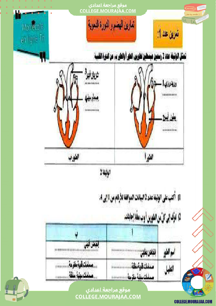 تمارين_علوم_الحياة_والأرض_للسنوات_التاسعة_أساسي_مرفقة_بالإصلاح
