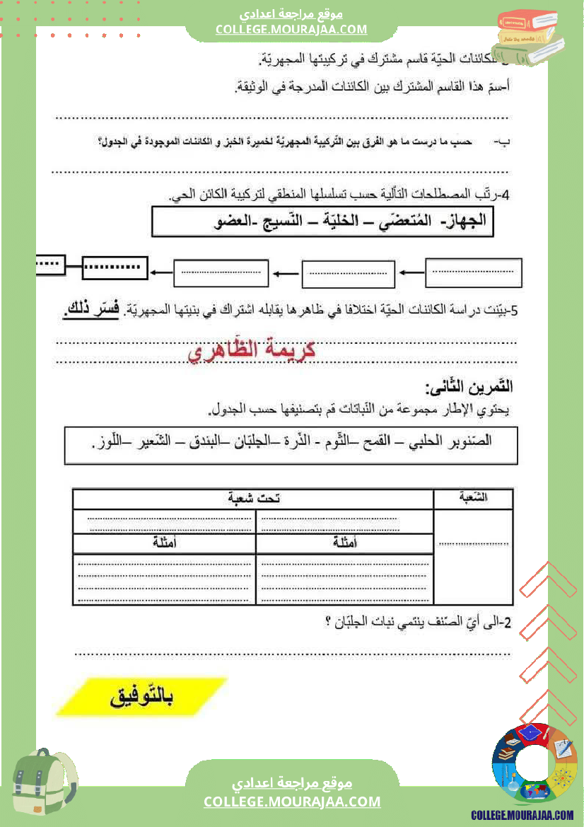 فرض_تأليفي_علوم_الحياة_و_الارض_السابعة_ثلاثي_ثالث