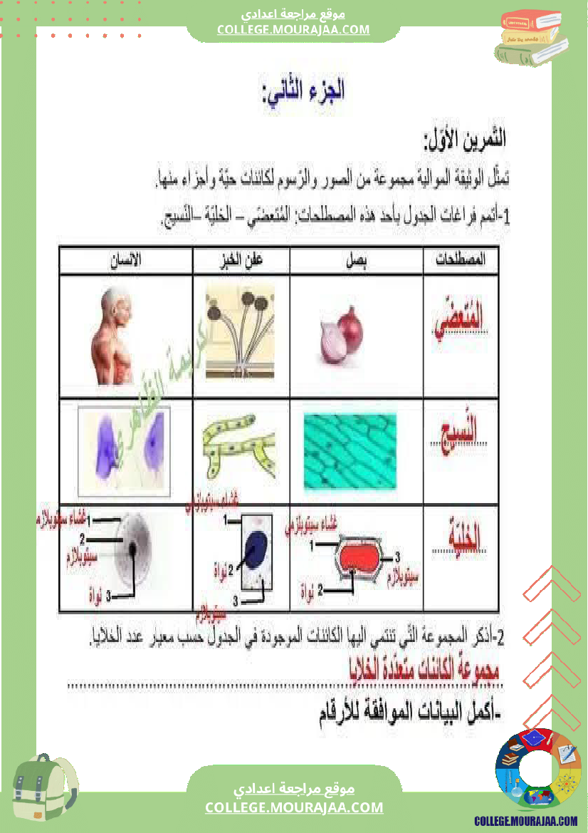فرض_تأليفي_علوم_الحياة_و_الارض_السابعة_ثلاثي_ثالث