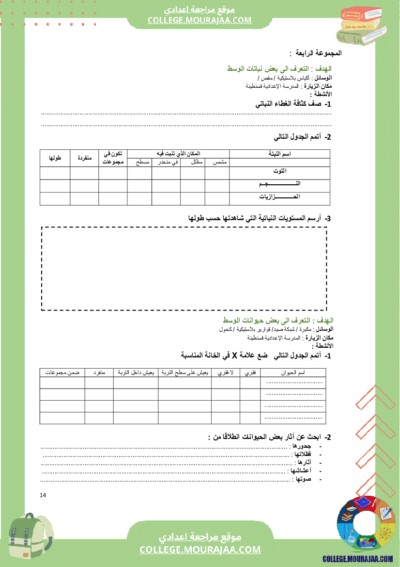 كراس علوم الحياة و الأرض سنة السابعة
