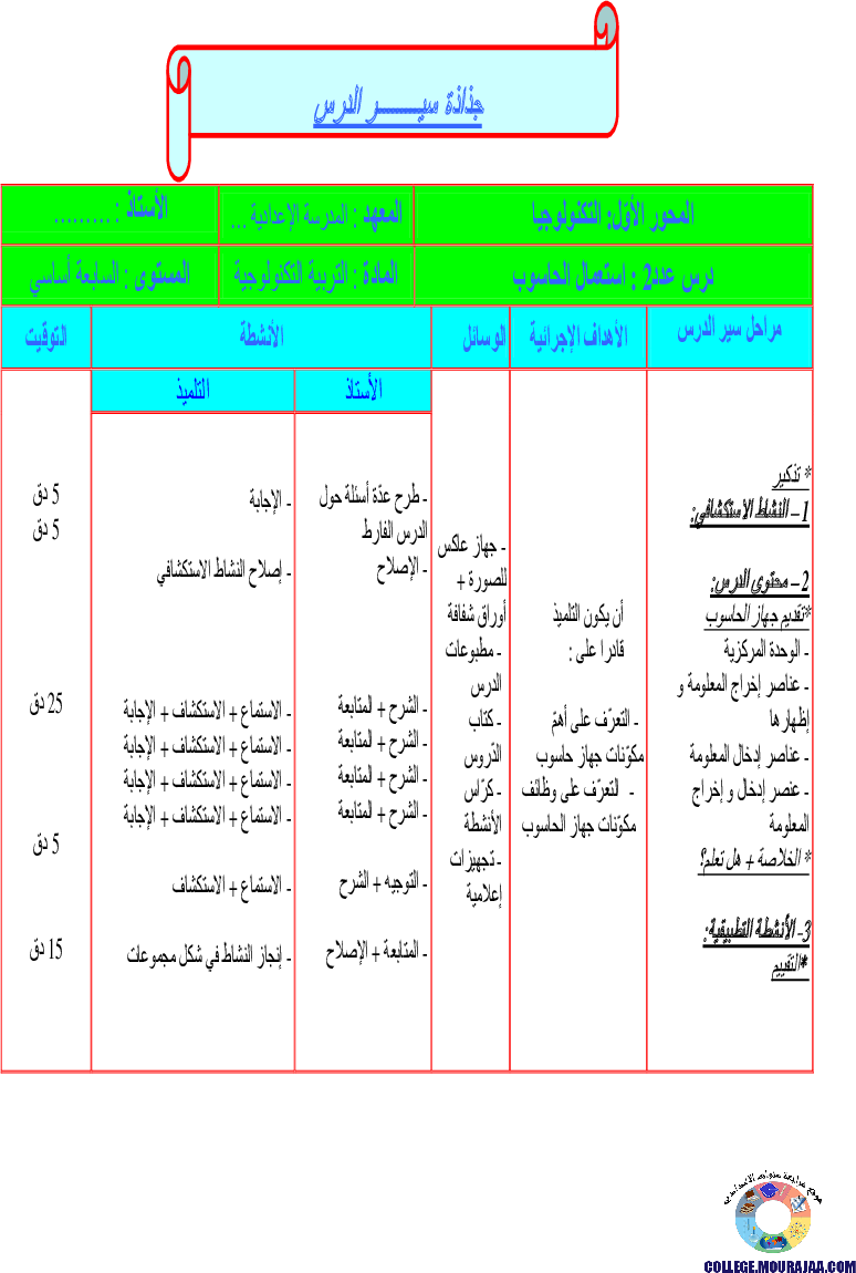 سير_الدّرس_سنة_السابعة_استعمال_الحاسوب