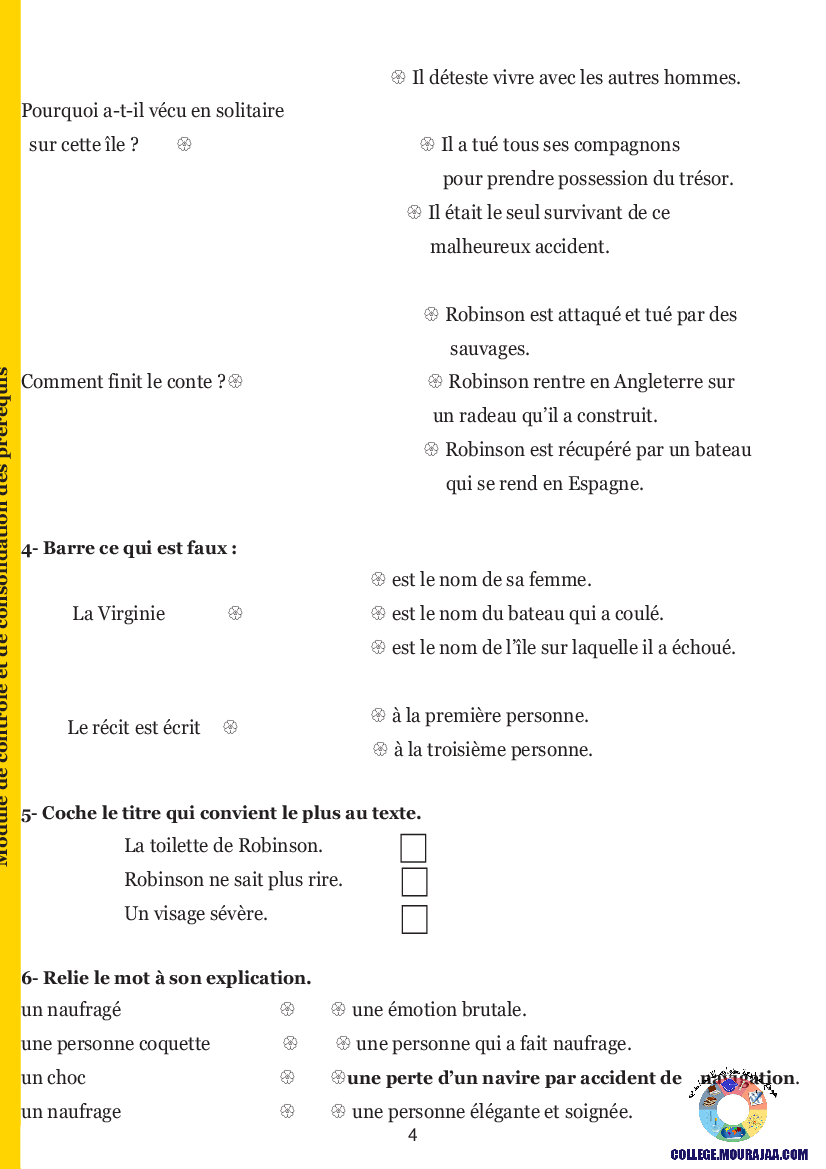 guide francais 7eme annee avec correction